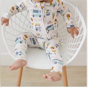The Mini Babe Convertible Bamboo Romper- Ice Cream Truck
